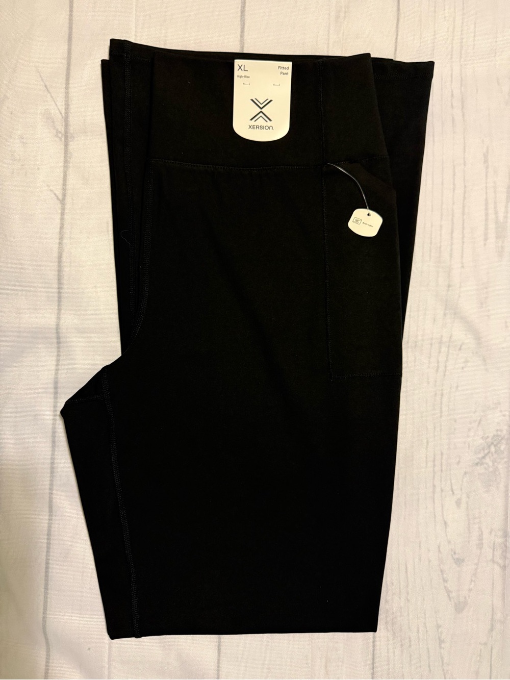 Xersion Women’s Black High Rise Pants with Side Pocket Size XL